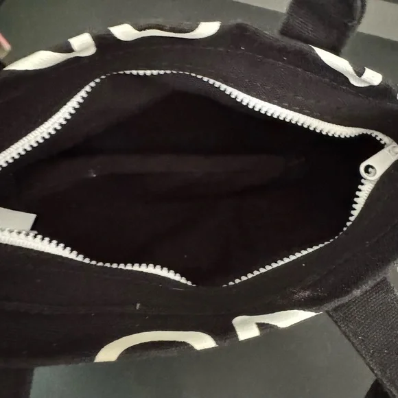 Black and White Logo Tote Bag - Picture 2 of 2